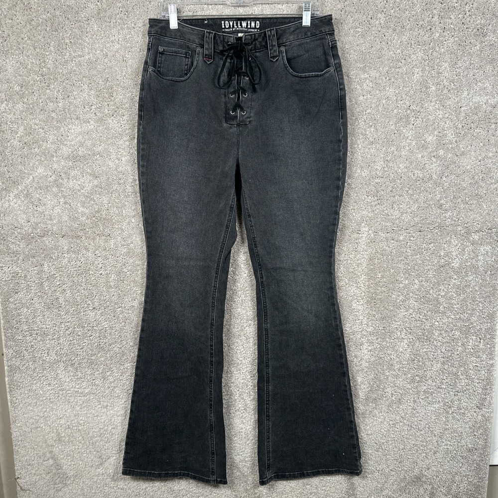 Idyllwind Women's Twelve South Wash Down High Risin Lace-Up Bootcut Jean Size 12